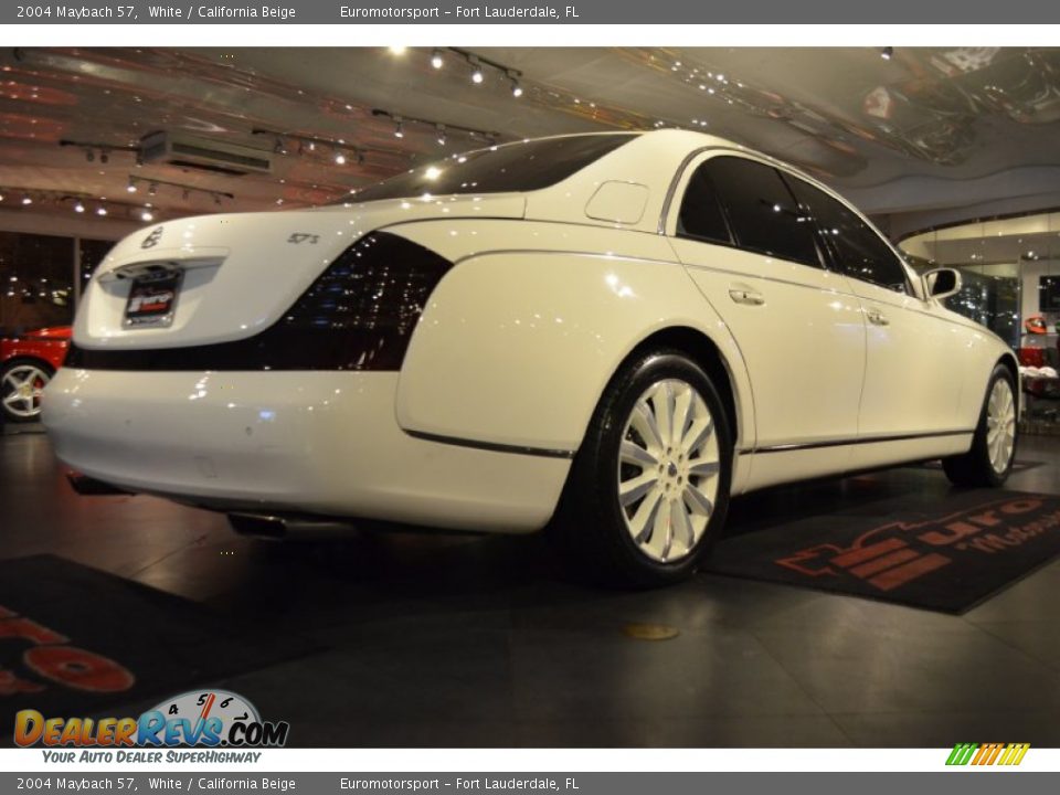 2004 Maybach 57 White / California Beige Photo #21