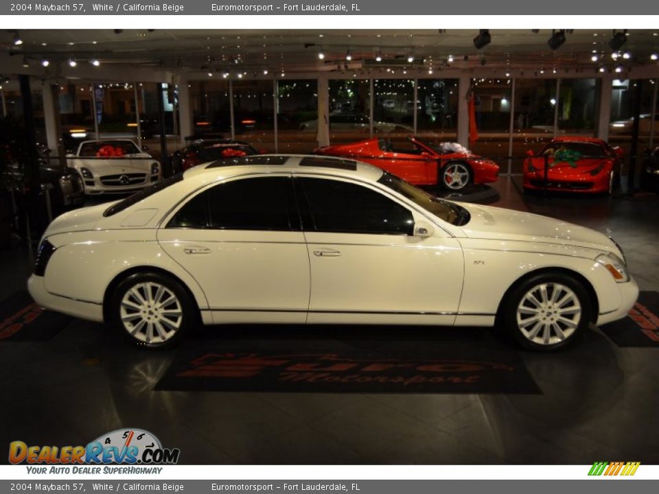 2004 Maybach 57 White / California Beige Photo #23