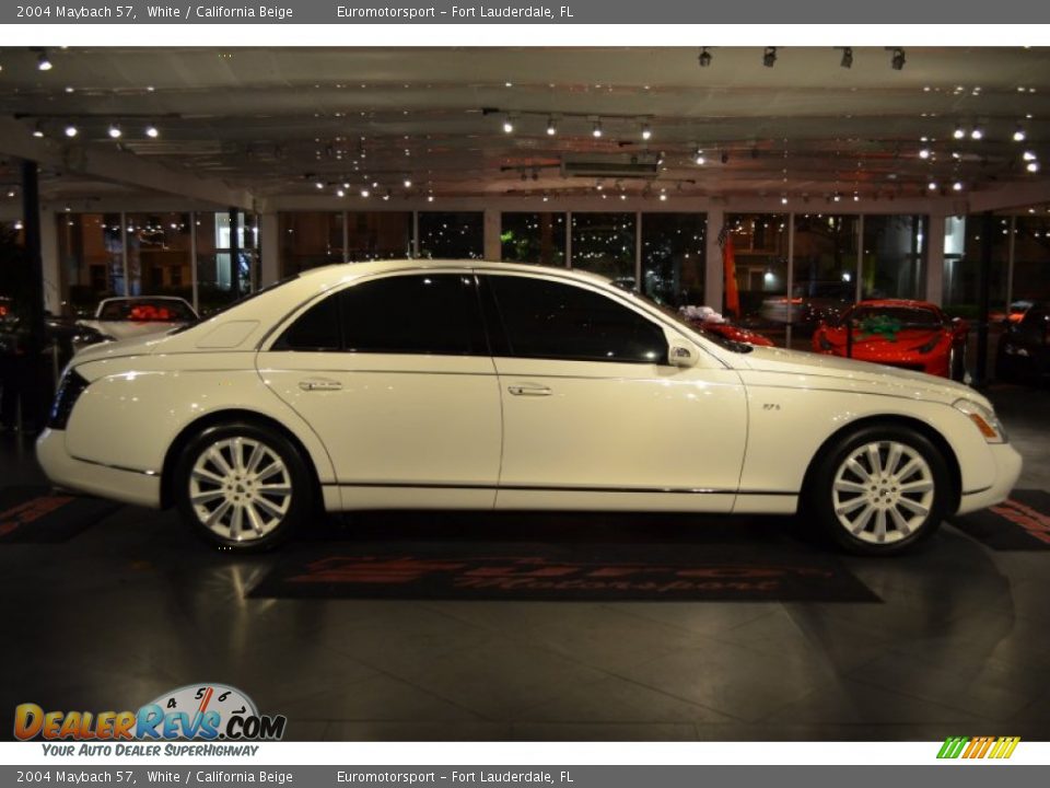 2004 Maybach 57 White / California Beige Photo #24