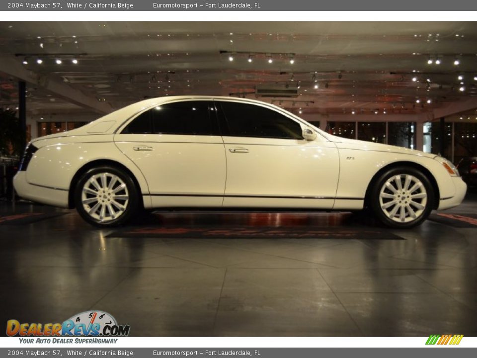 2004 Maybach 57 White / California Beige Photo #25