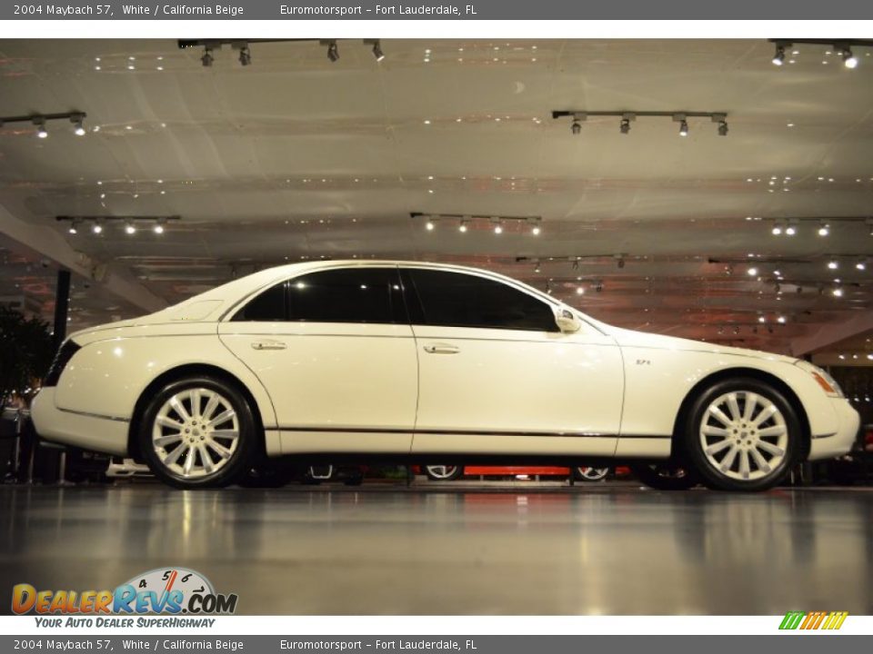 2004 Maybach 57 White / California Beige Photo #26