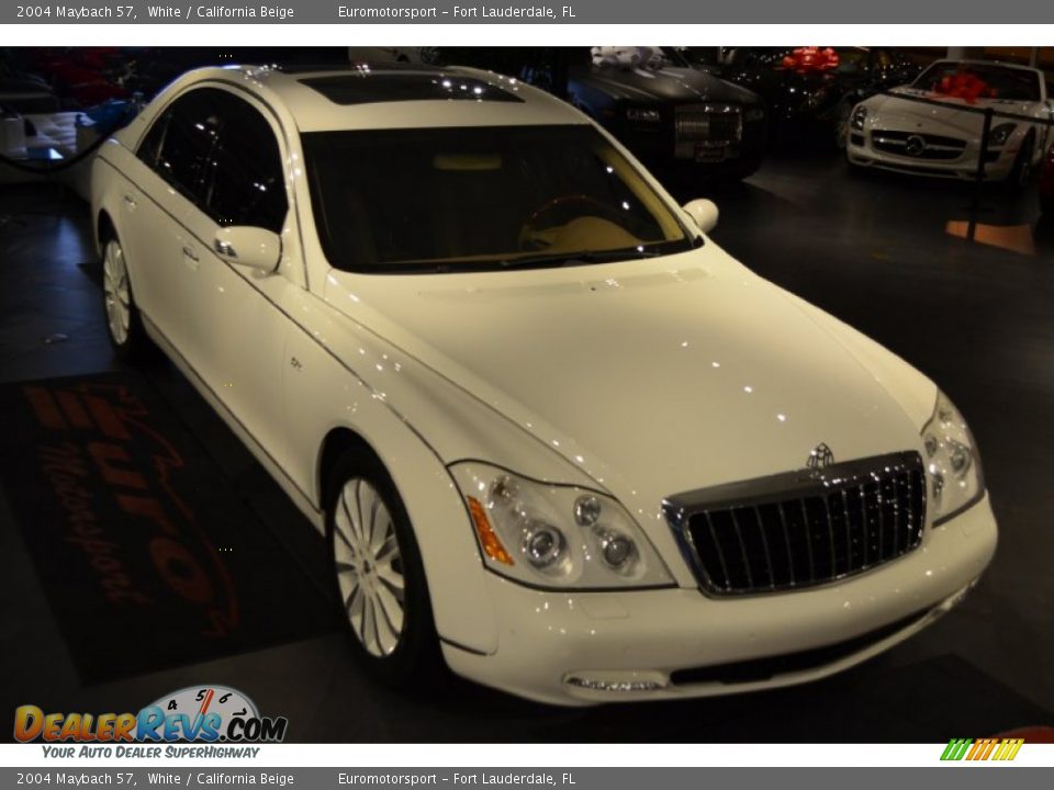 2004 Maybach 57 White / California Beige Photo #27