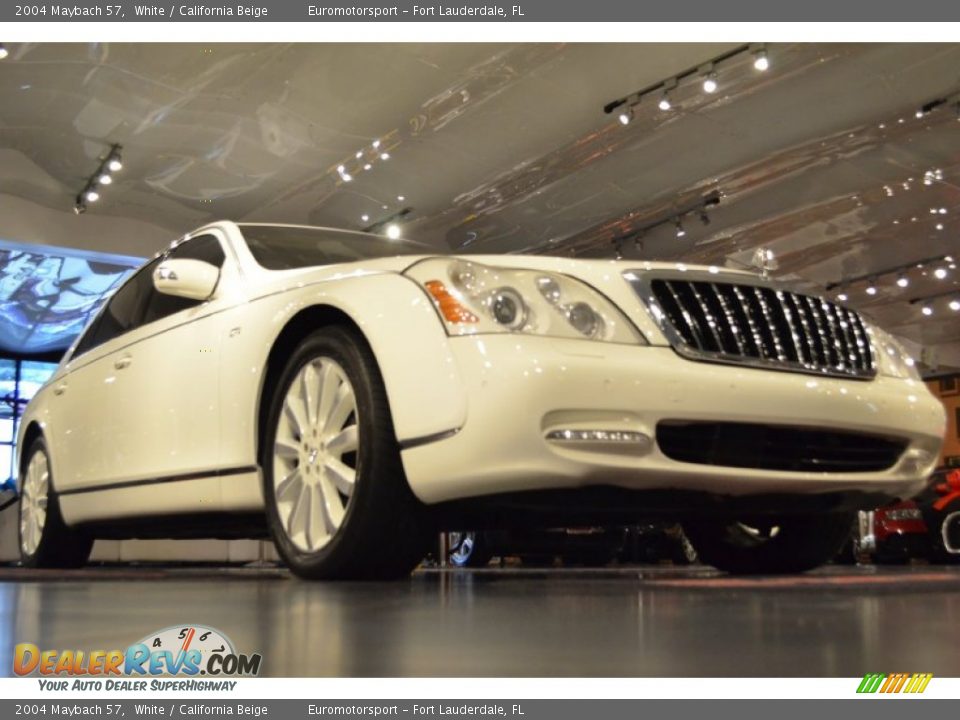 2004 Maybach 57 White / California Beige Photo #29