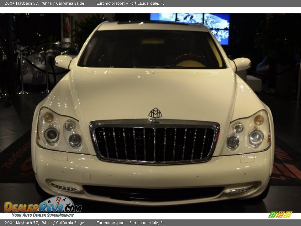2004 Maybach 57 White / California Beige Photo #30