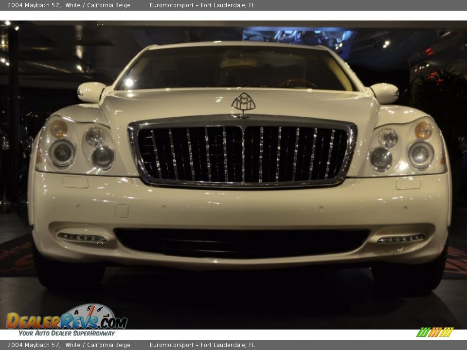 2004 Maybach 57 White / California Beige Photo #31
