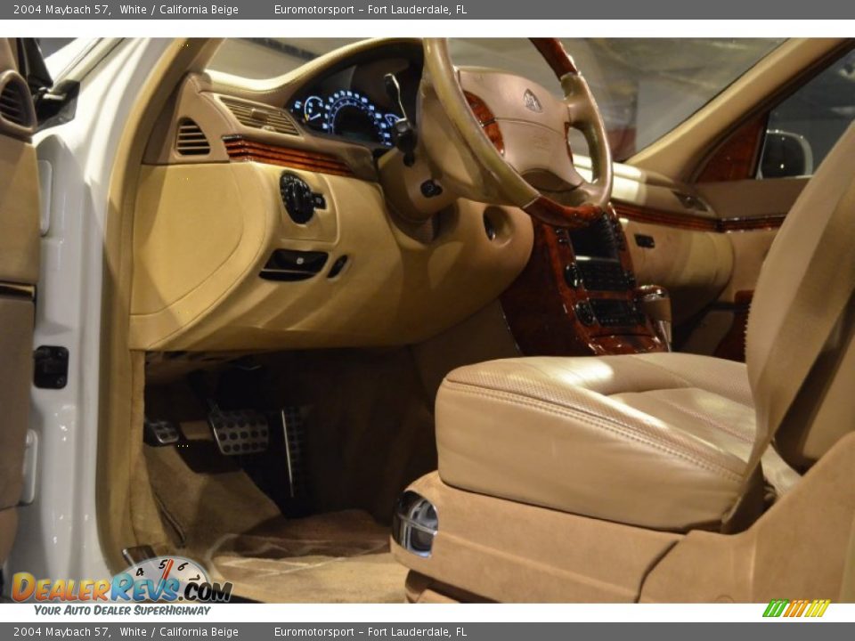 2004 Maybach 57 White / California Beige Photo #35