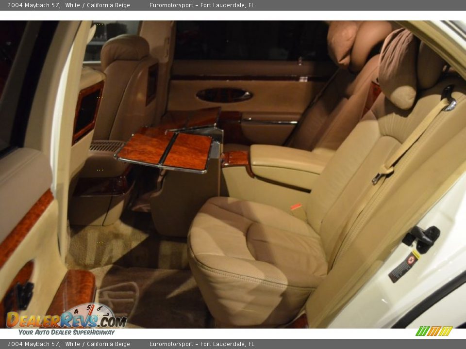 2004 Maybach 57 White / California Beige Photo #39
