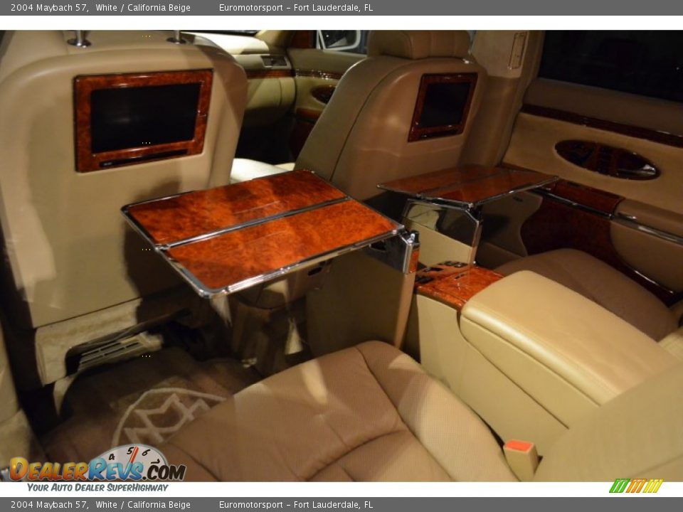 2004 Maybach 57 White / California Beige Photo #41