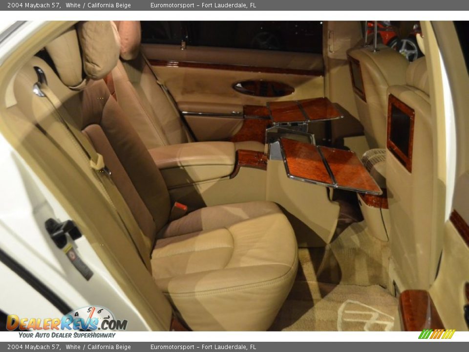 2004 Maybach 57 White / California Beige Photo #43