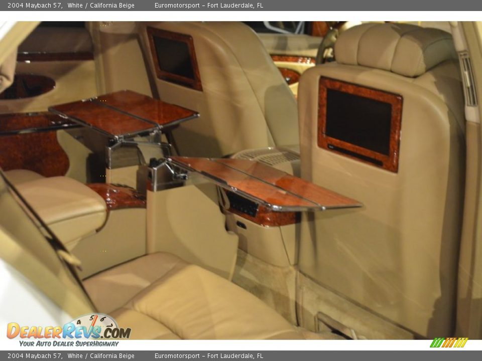 2004 Maybach 57 White / California Beige Photo #44