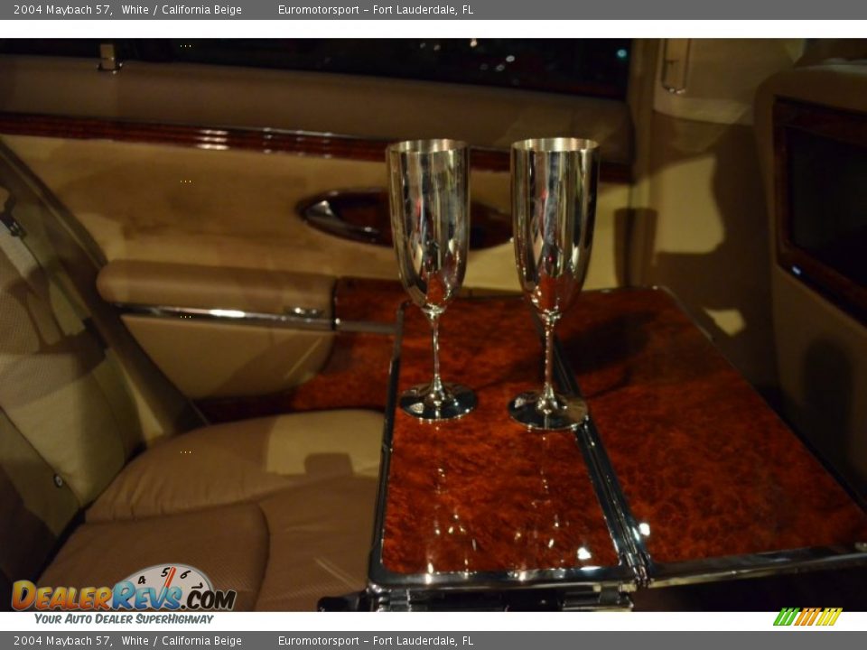 2004 Maybach 57 White / California Beige Photo #46