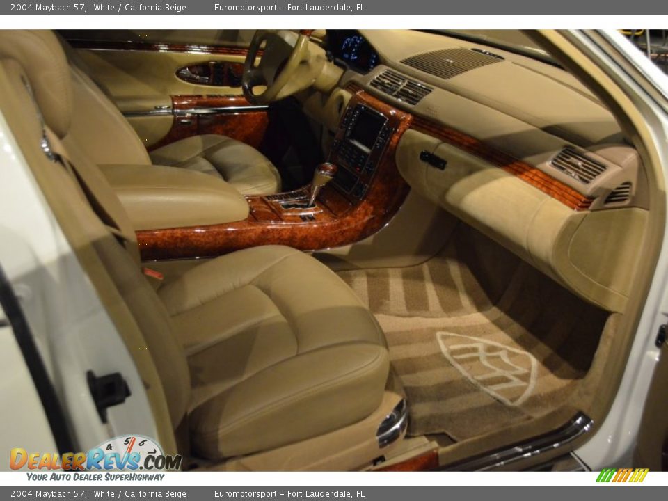 2004 Maybach 57 White / California Beige Photo #48
