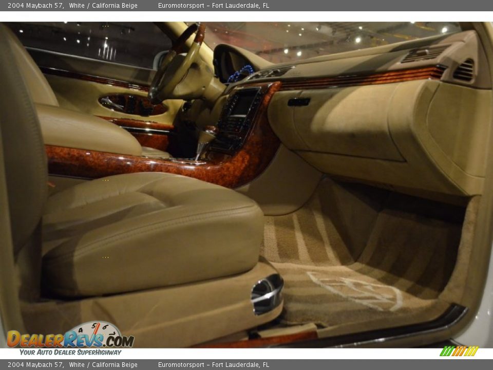 2004 Maybach 57 White / California Beige Photo #49