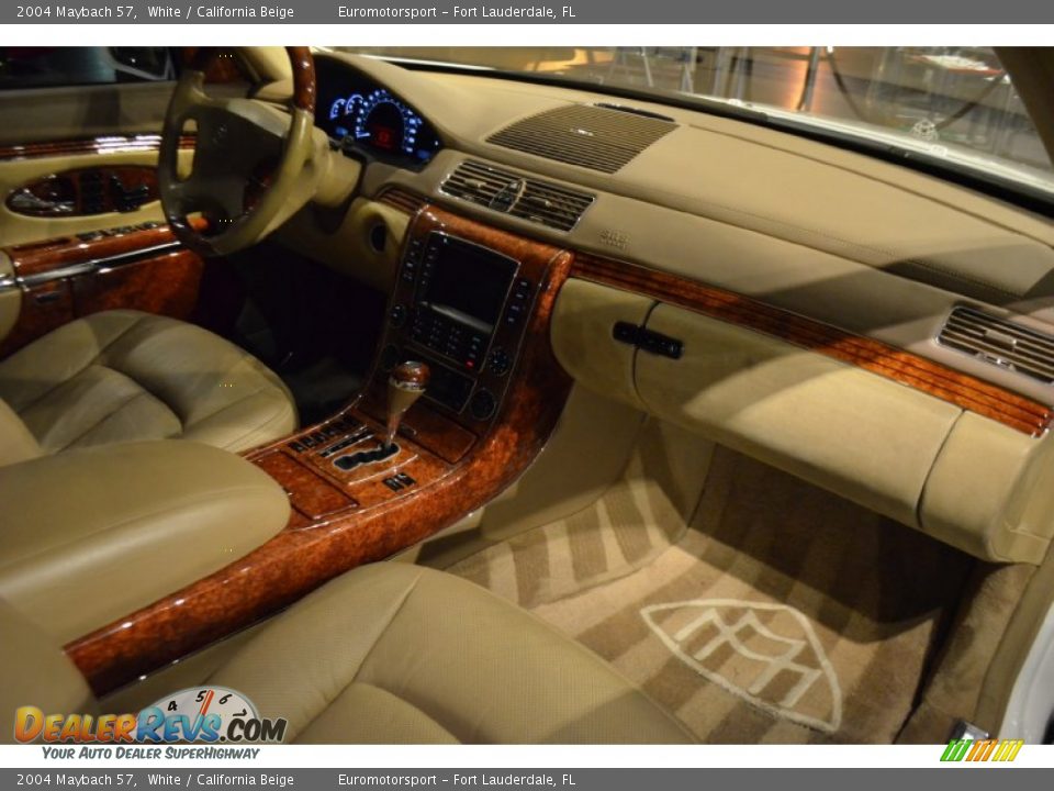 2004 Maybach 57 White / California Beige Photo #50