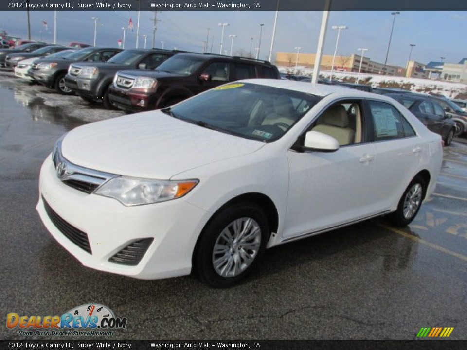 2012 Toyota Camry LE Super White / Ivory Photo #5