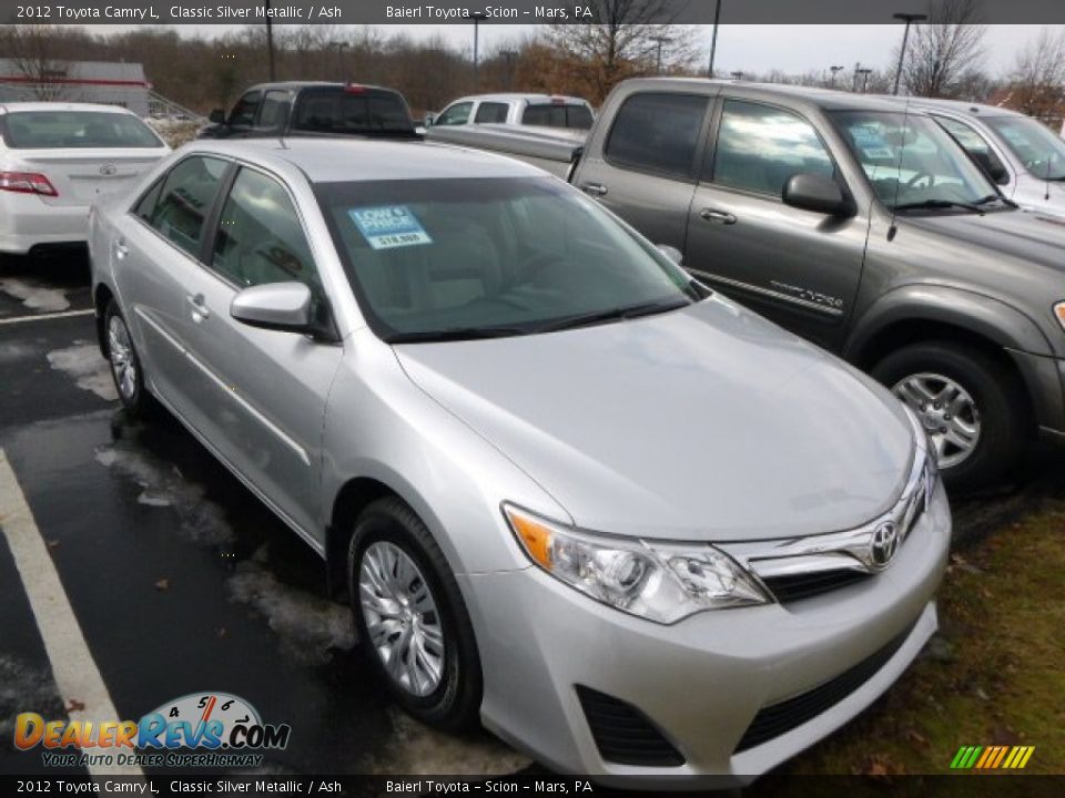 2012 Toyota Camry L Classic Silver Metallic / Ash Photo #1