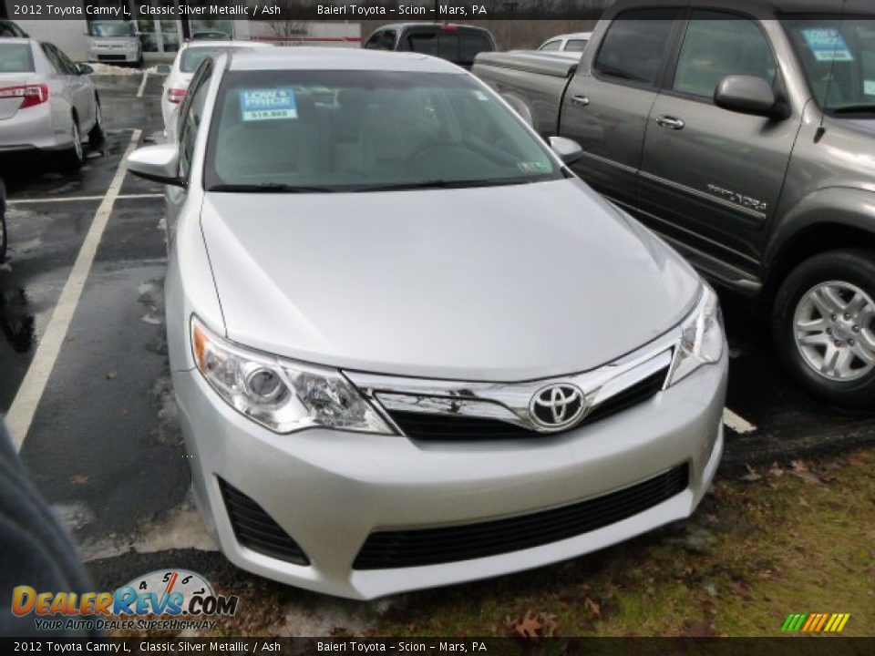 2012 Toyota Camry L Classic Silver Metallic / Ash Photo #2