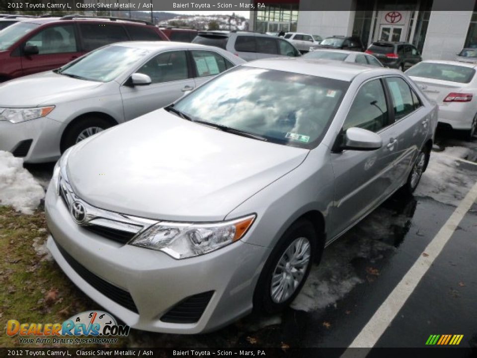2012 Toyota Camry L Classic Silver Metallic / Ash Photo #3