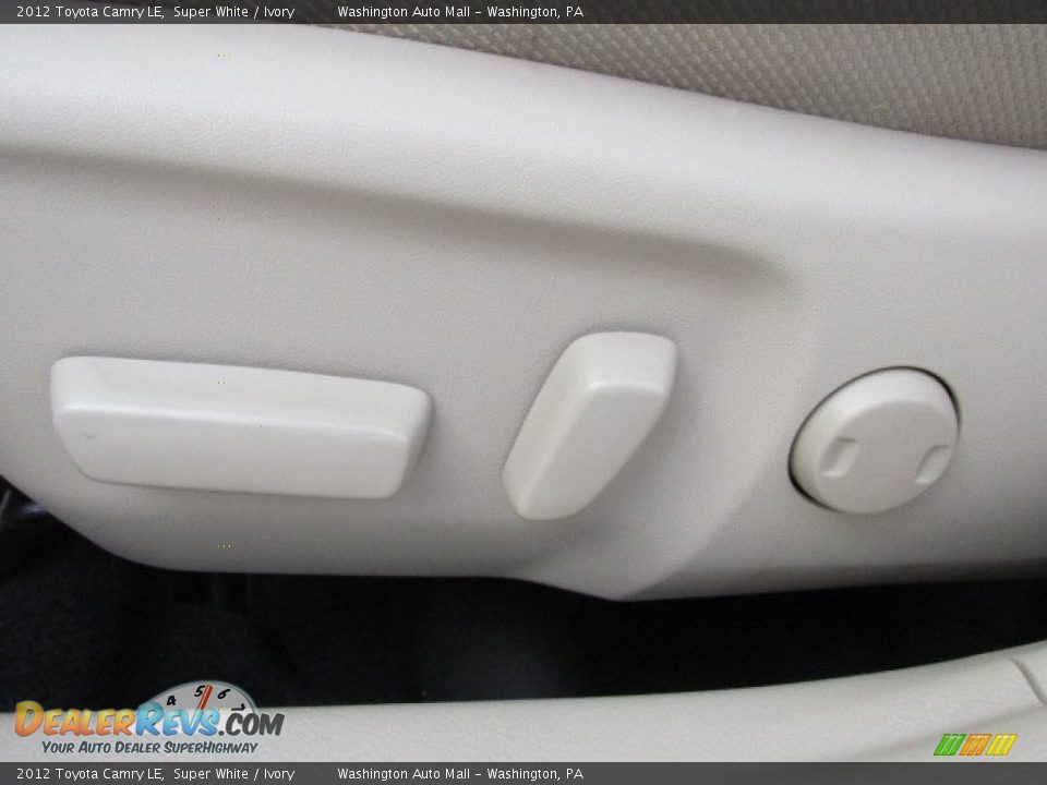 2012 Toyota Camry LE Super White / Ivory Photo #11