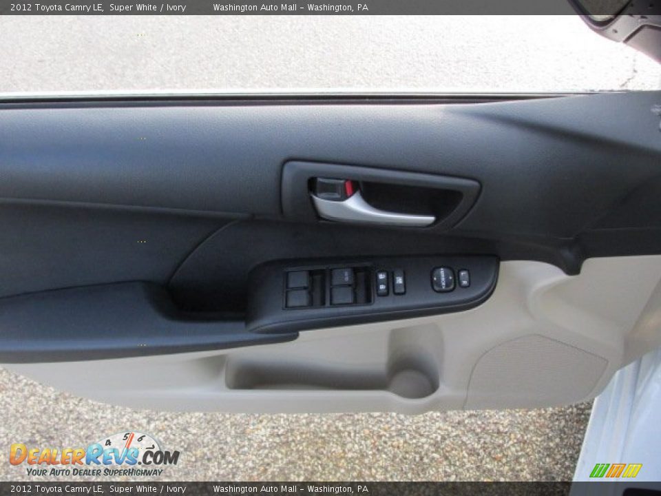 2012 Toyota Camry LE Super White / Ivory Photo #13