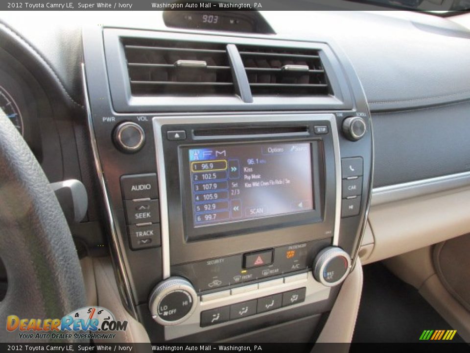 2012 Toyota Camry LE Super White / Ivory Photo #15
