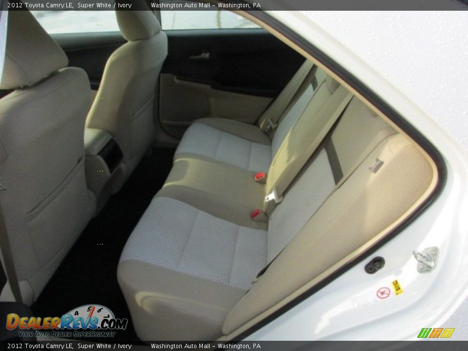2012 Toyota Camry LE Super White / Ivory Photo #17