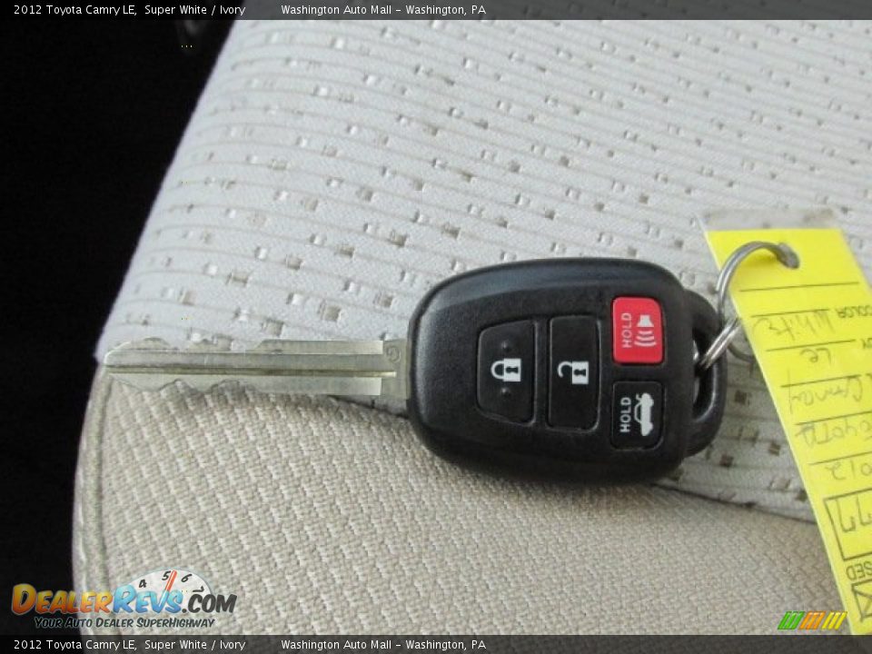 2012 Toyota Camry LE Super White / Ivory Photo #18