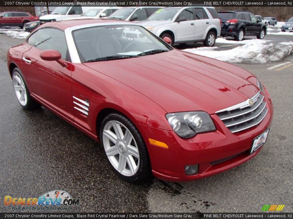 2007 Chrysler Crossfire Limited Coupe Blaze Red Crystal Pearlcoat / Dark Slate Gray/Medium Slate Gray Photo #3