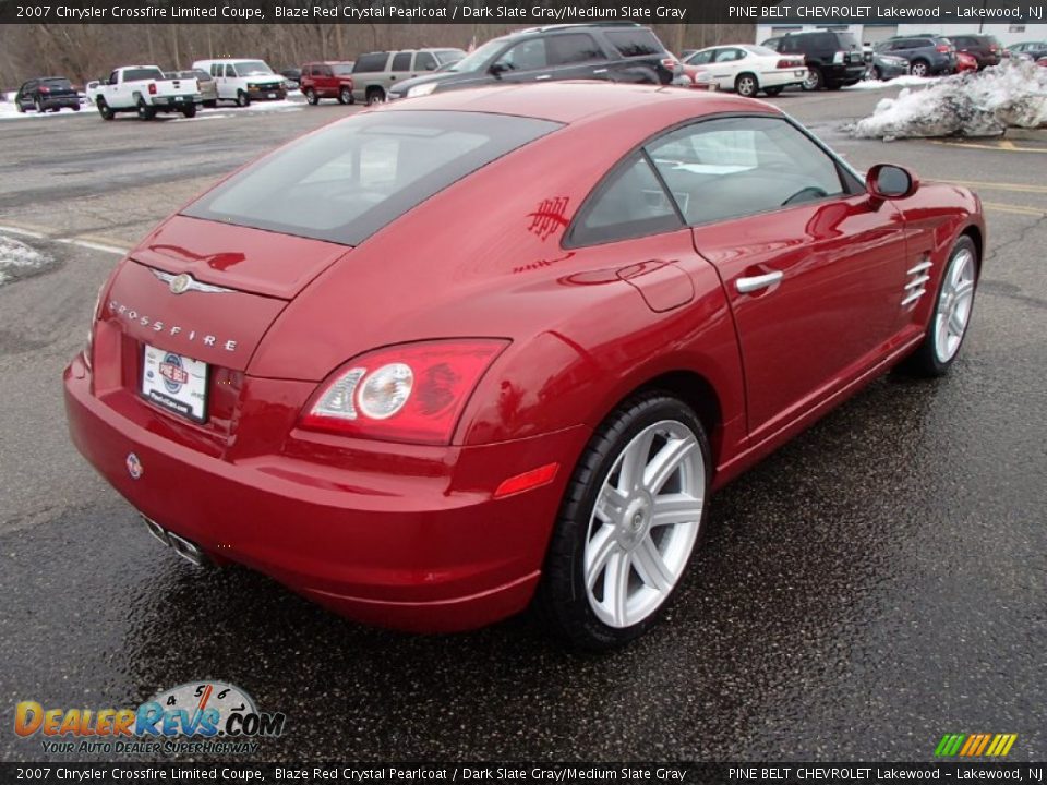 2007 Chrysler Crossfire Limited Coupe Blaze Red Crystal Pearlcoat / Dark Slate Gray/Medium Slate Gray Photo #7