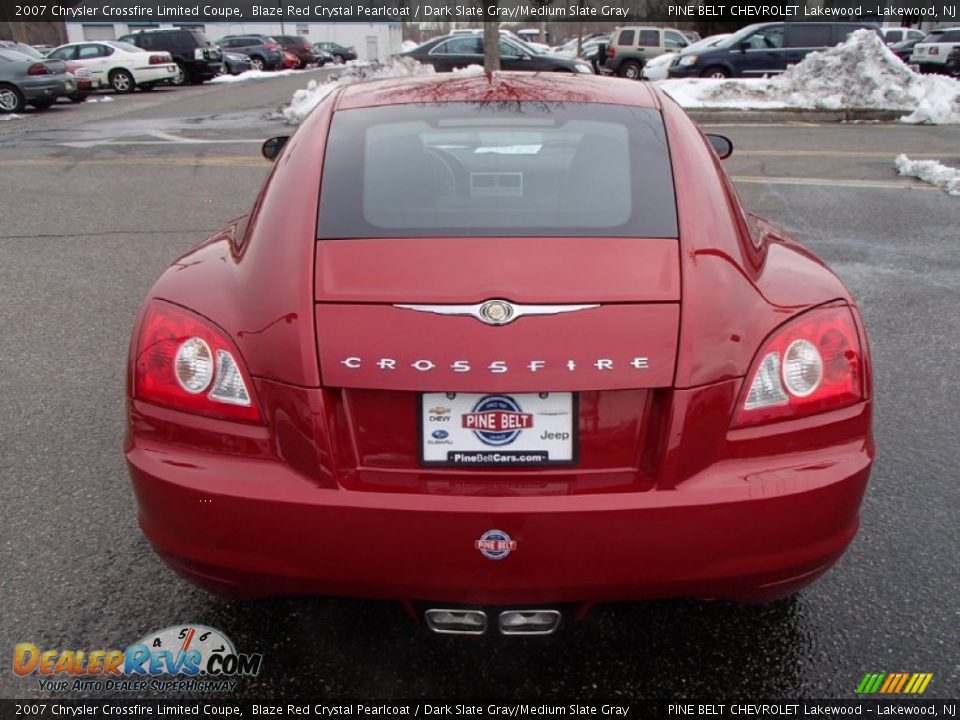 2007 Chrysler Crossfire Limited Coupe Blaze Red Crystal Pearlcoat / Dark Slate Gray/Medium Slate Gray Photo #8