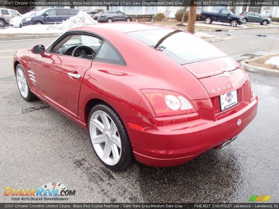 2007 Chrysler Crossfire Limited Coupe Blaze Red Crystal Pearlcoat / Dark Slate Gray/Medium Slate Gray Photo #9