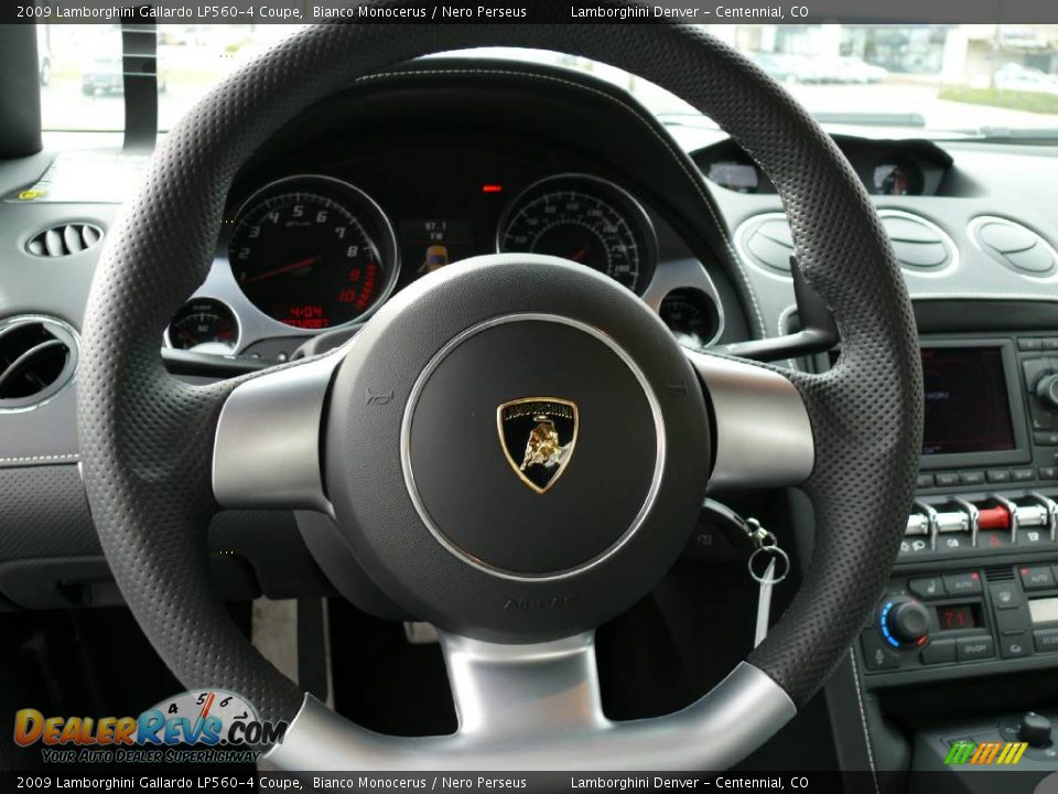 2009 Lamborghini Gallardo LP560-4 Coupe Steering Wheel Photo #14