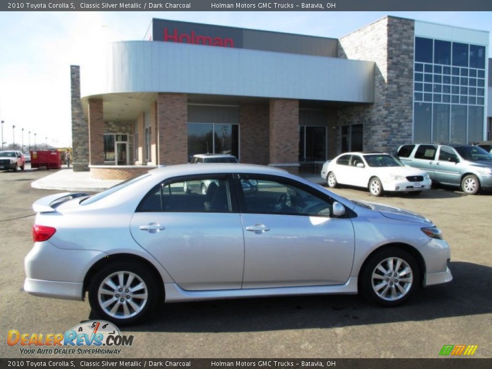 2010 Toyota Corolla S Classic Silver Metallic / Dark Charcoal Photo #1
