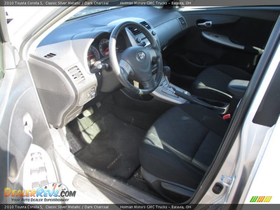 2010 Toyota Corolla S Classic Silver Metallic / Dark Charcoal Photo #6