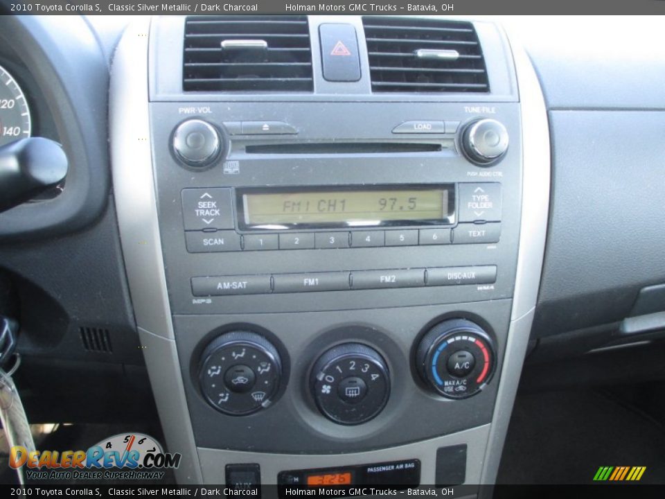 2010 Toyota Corolla S Classic Silver Metallic / Dark Charcoal Photo #7