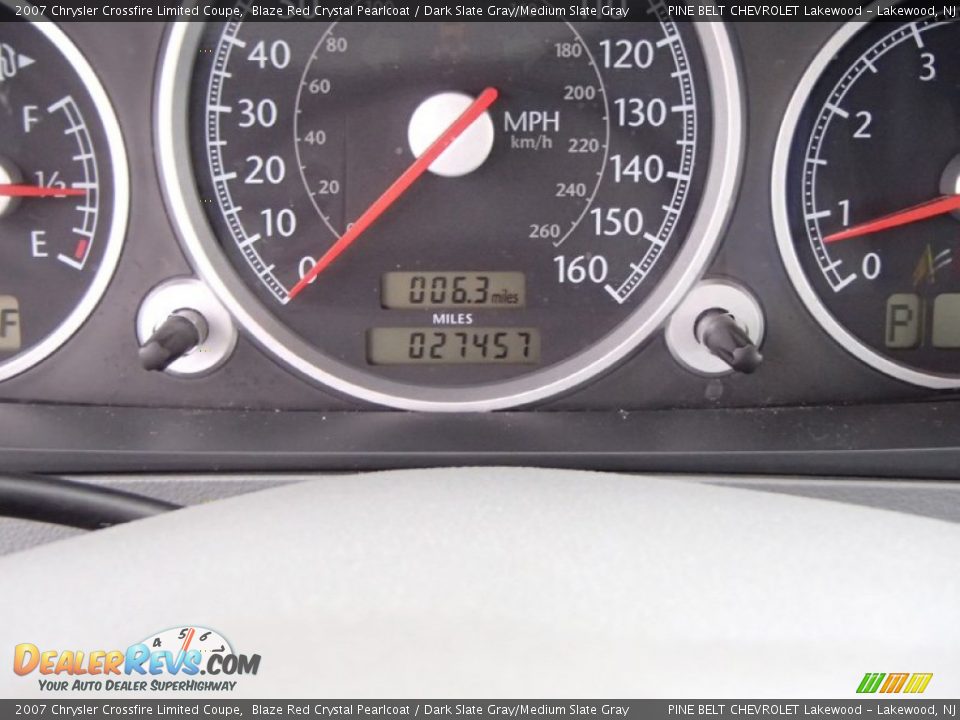 2007 Chrysler Crossfire Limited Coupe Blaze Red Crystal Pearlcoat / Dark Slate Gray/Medium Slate Gray Photo #25