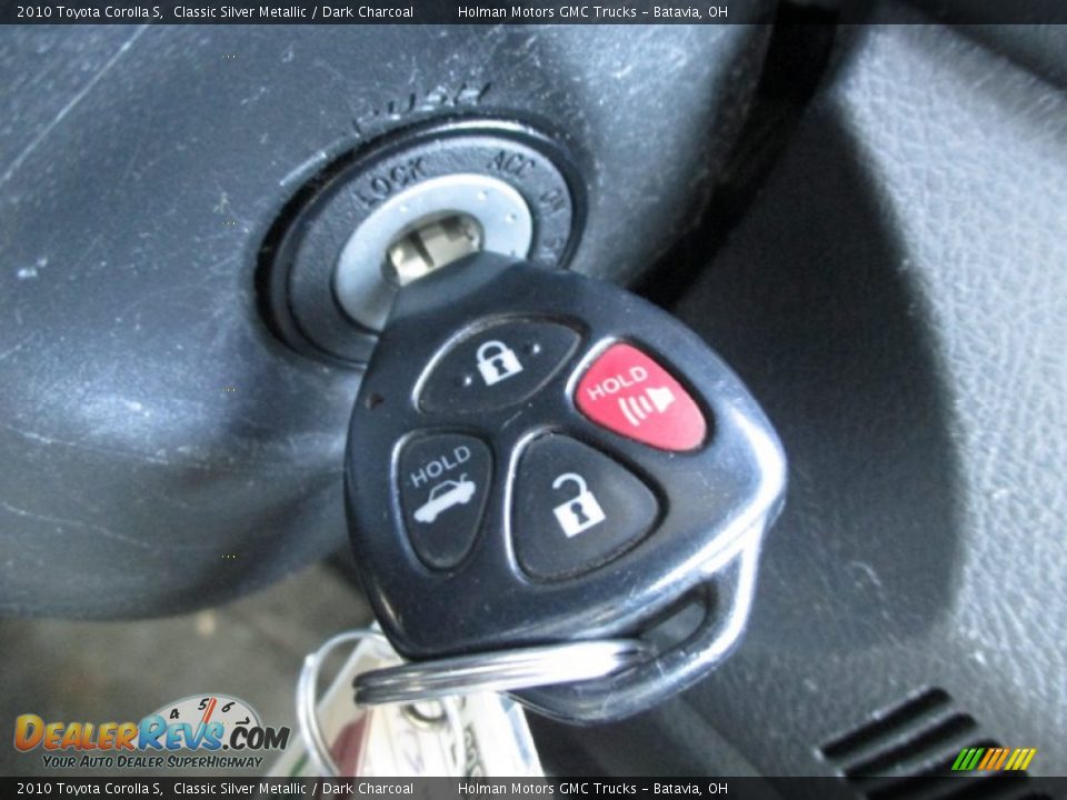 2010 Toyota Corolla S Classic Silver Metallic / Dark Charcoal Photo #10