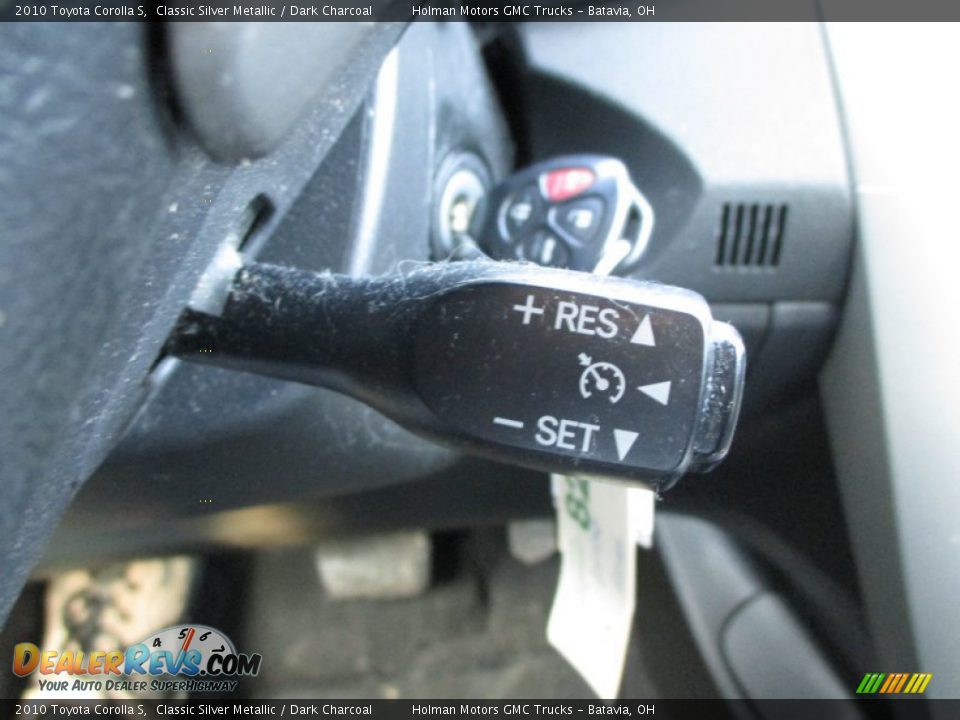 2010 Toyota Corolla S Classic Silver Metallic / Dark Charcoal Photo #11
