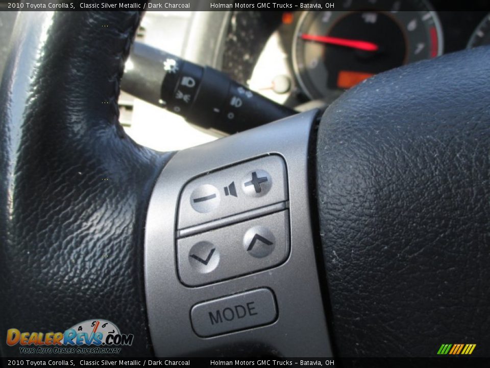 2010 Toyota Corolla S Classic Silver Metallic / Dark Charcoal Photo #12