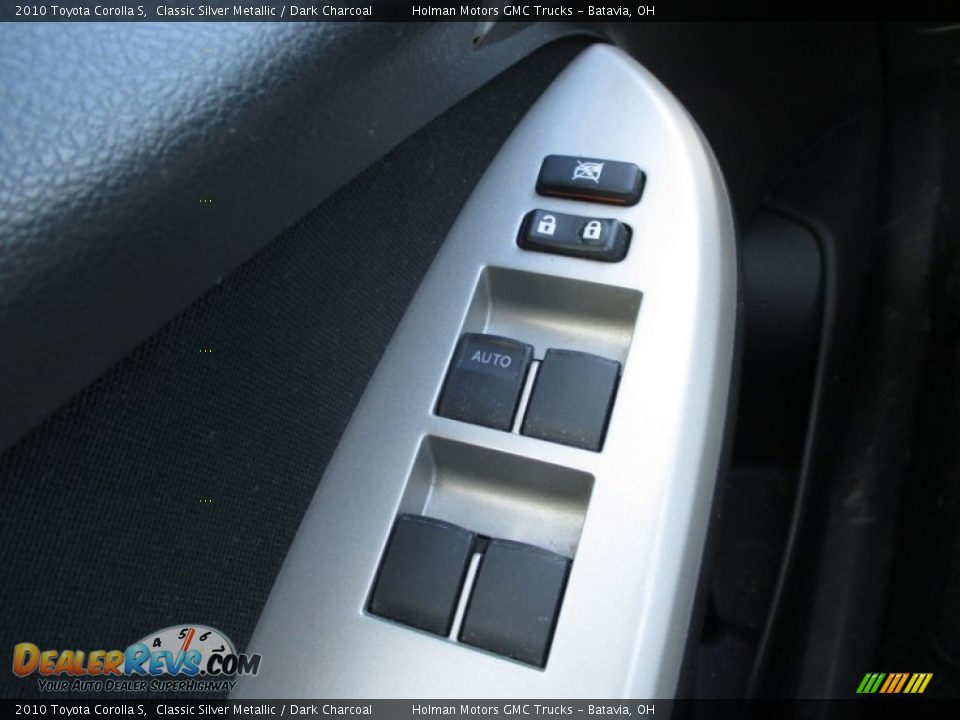2010 Toyota Corolla S Classic Silver Metallic / Dark Charcoal Photo #15