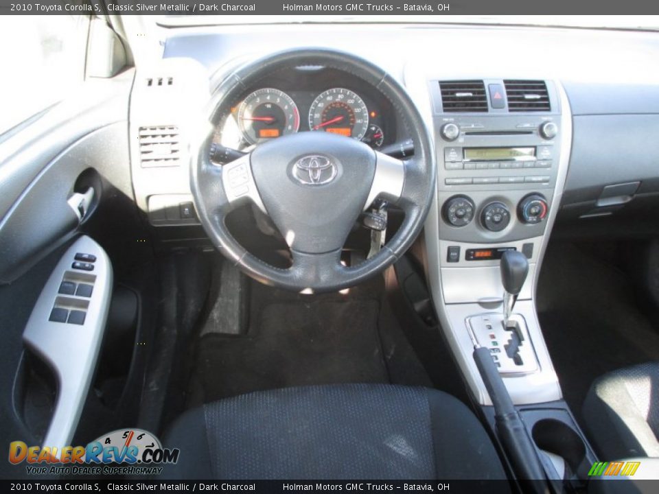 2010 Toyota Corolla S Classic Silver Metallic / Dark Charcoal Photo #17