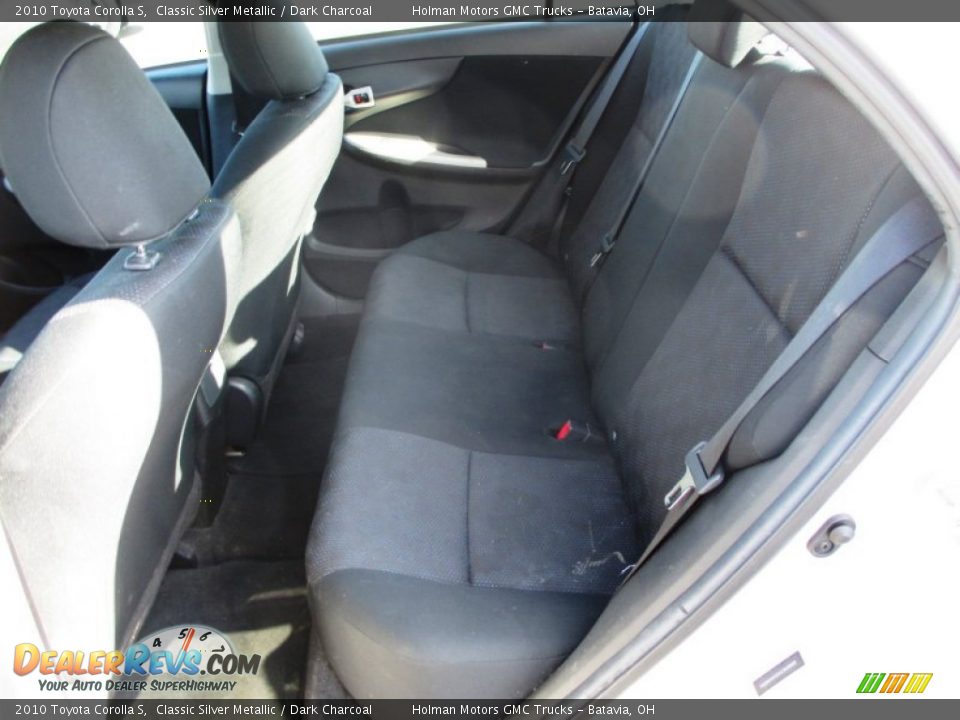 2010 Toyota Corolla S Classic Silver Metallic / Dark Charcoal Photo #18