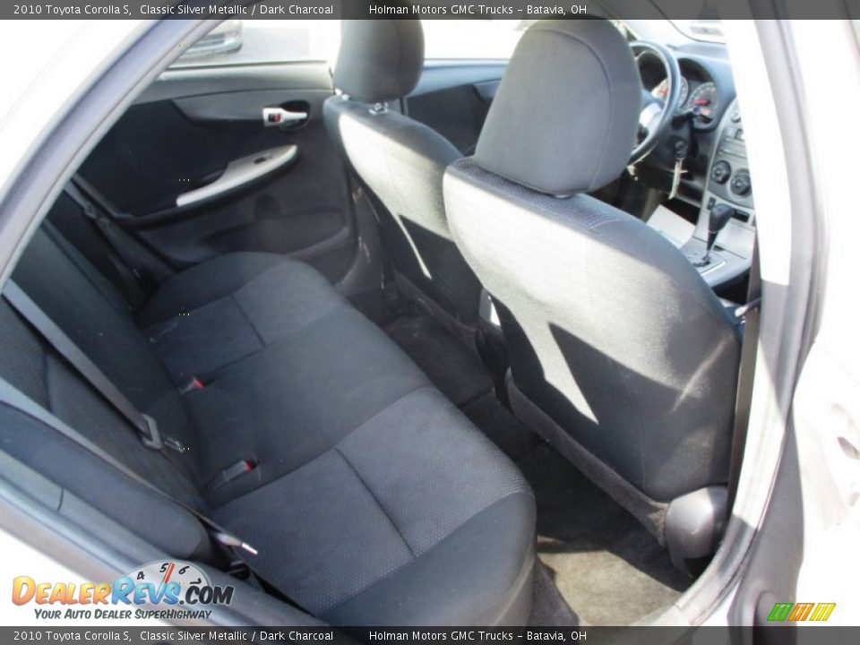 2010 Toyota Corolla S Classic Silver Metallic / Dark Charcoal Photo #22