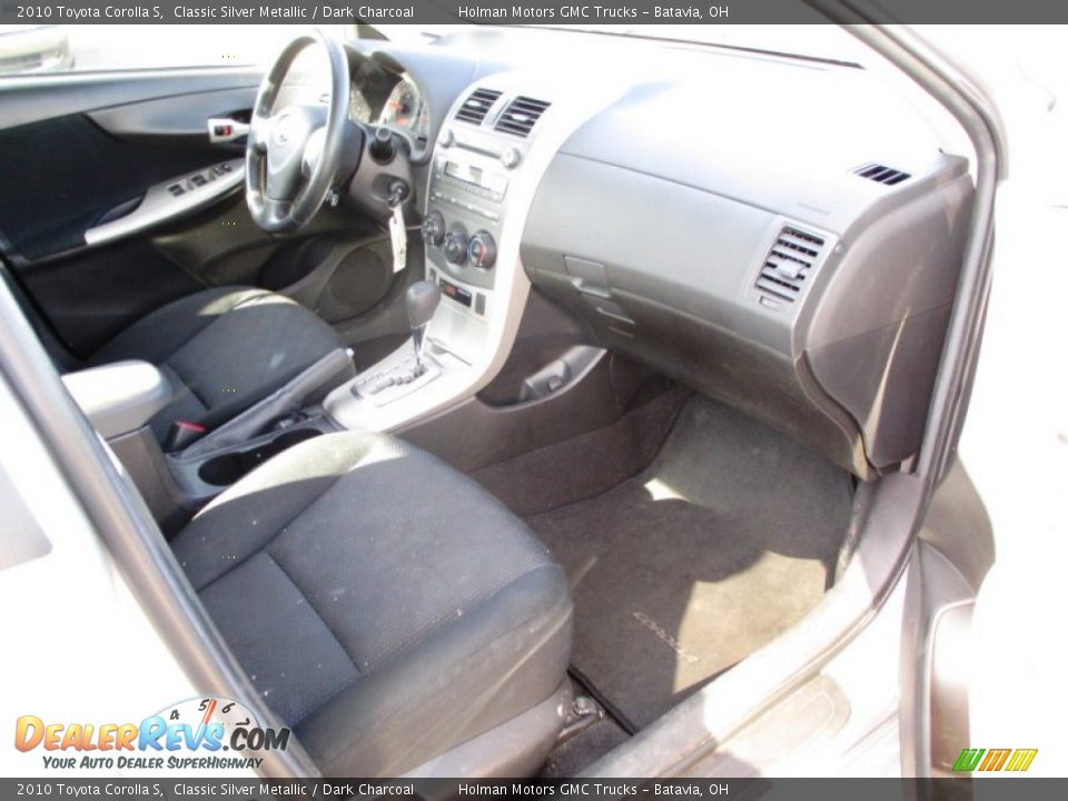 2010 Toyota Corolla S Classic Silver Metallic / Dark Charcoal Photo #23