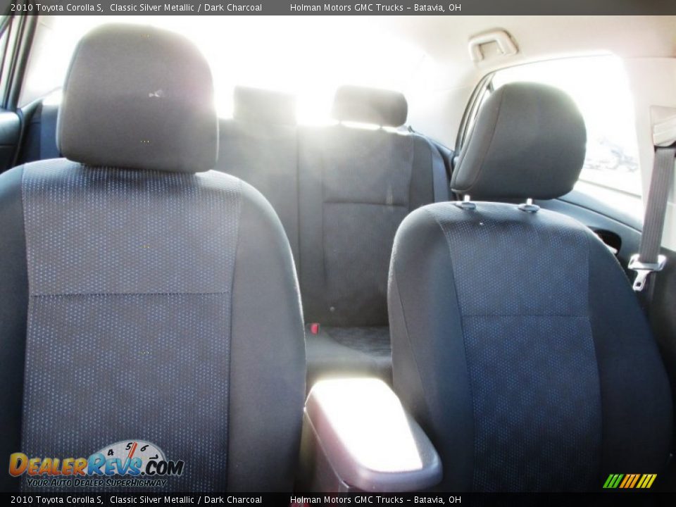 2010 Toyota Corolla S Classic Silver Metallic / Dark Charcoal Photo #24