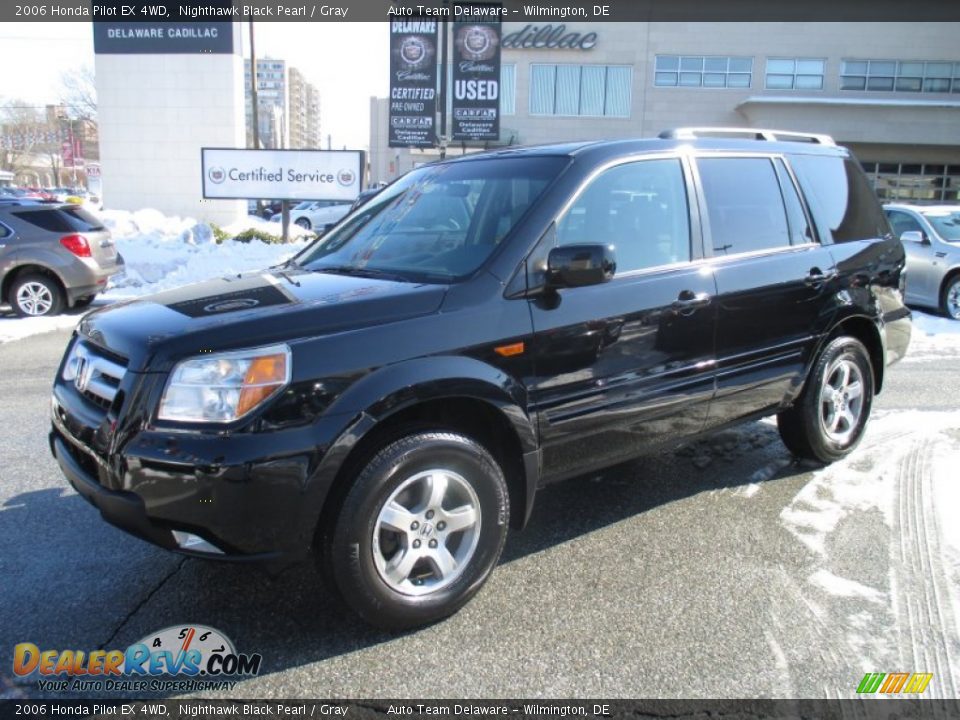 2006 Honda Pilot EX 4WD Nighthawk Black Pearl / Gray Photo #2