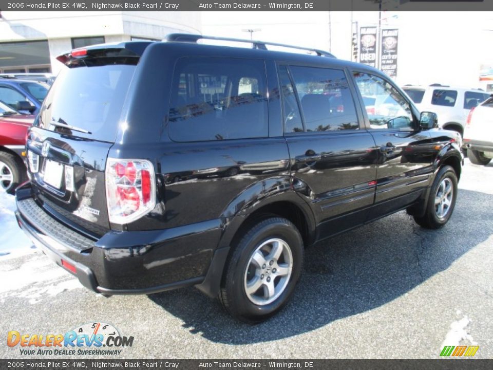 2006 Honda Pilot EX 4WD Nighthawk Black Pearl / Gray Photo #6