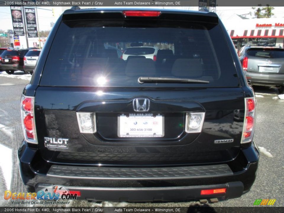 2006 Honda Pilot EX 4WD Nighthawk Black Pearl / Gray Photo #7