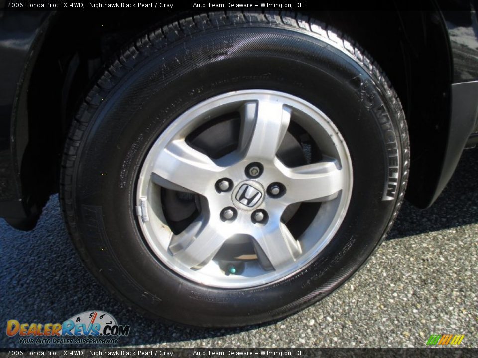 2006 Honda Pilot EX 4WD Nighthawk Black Pearl / Gray Photo #9