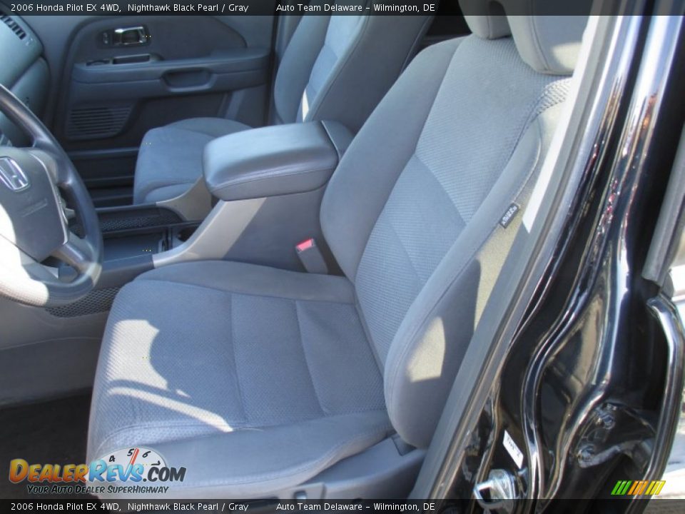 2006 Honda Pilot EX 4WD Nighthawk Black Pearl / Gray Photo #10